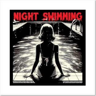 Night Swimming Posters and Art